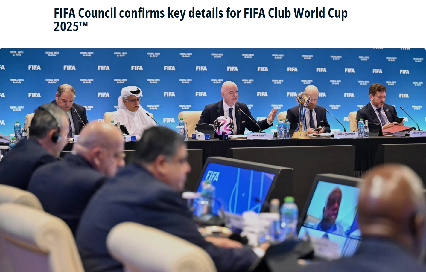 俱乐部世界杯来了！FIFA官方：2025年6月15日-7月13日举办首届赛事