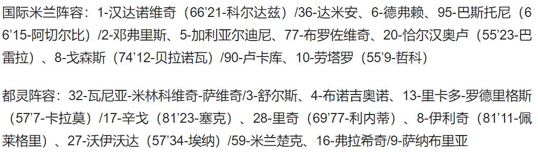 意甲收官-布罗佐维奇破门 哲科中柱 国米1-0都灵获得季军-第6张图片-ZBLOG