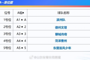 山东省齐鲁足球超级联赛分组抽签出炉，18队分4个赛区进行比赛